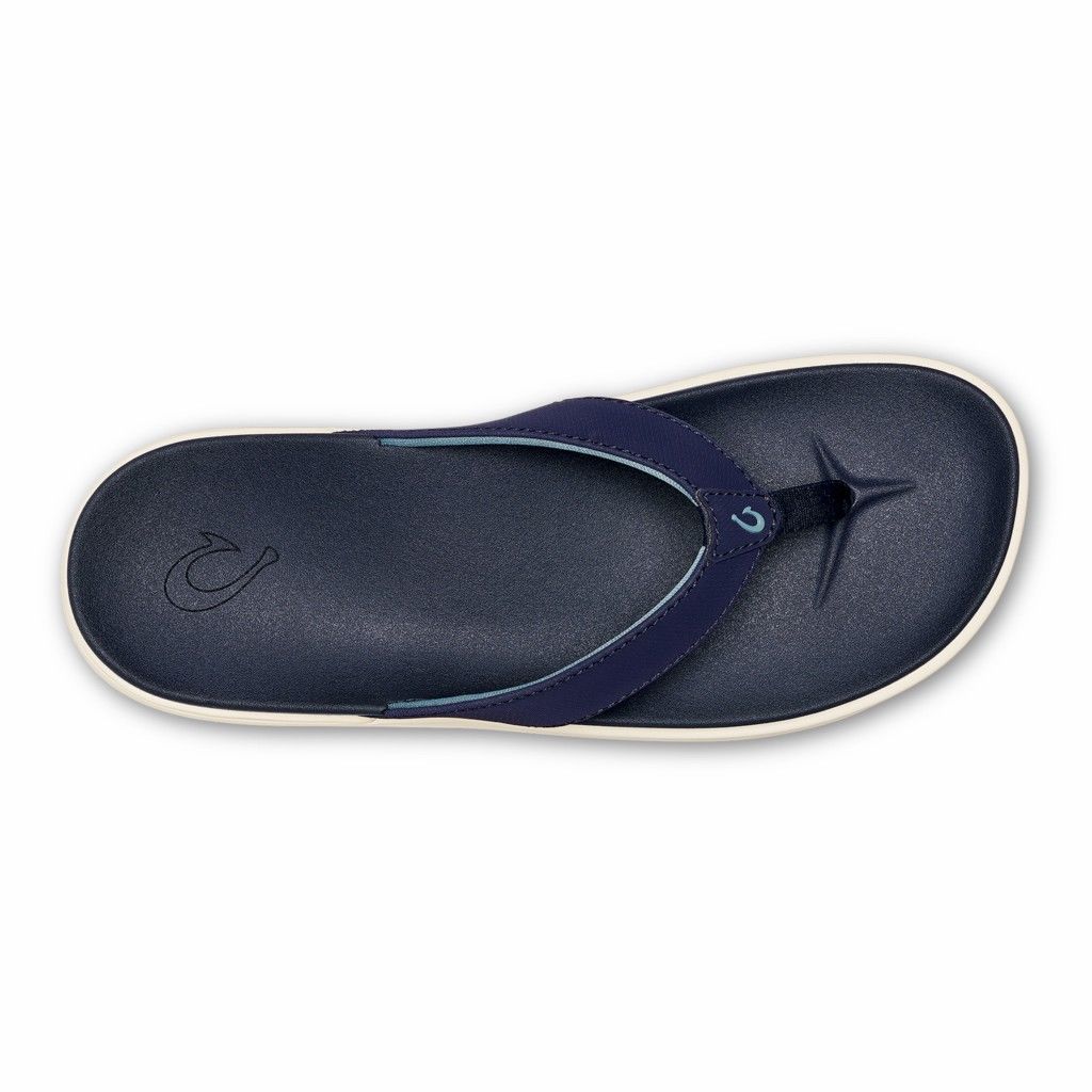 Sandalias Olukai Nu‘a Pi‘o - Chanclas Mujer Azules 20580-961